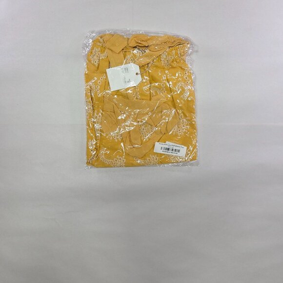 Grace & Emma Top Embroidered Off-Shoulder Puff Sleeves Tie Womens Size M New Tag - Picture 12 of 12